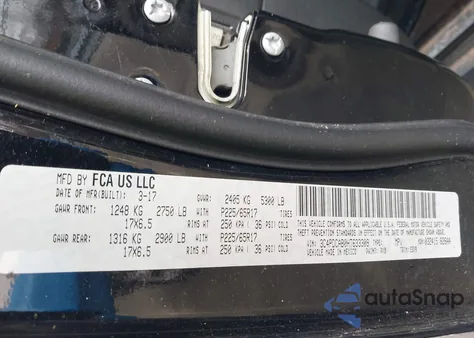 2017 Dodge Journey Se from USA, damaged, VIN 3C4PDCAB0HT633309